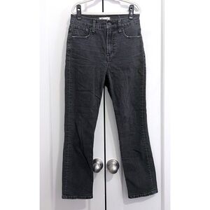 Madewell The Perfect Vintage Crop Jean in Washed Black - Size 26